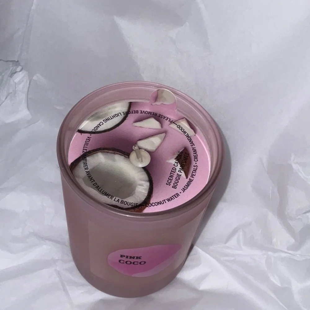 Victoria’s Secret PINK COCO Glass Candle GORGEOUS